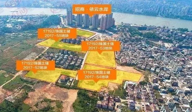 斗门白蕉中心地带今天拍卖四宗地都在这！合计18亿！